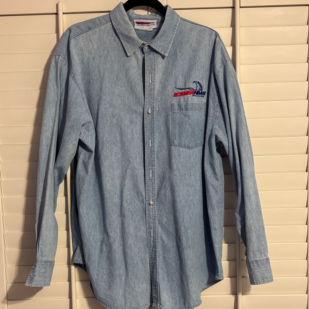 Casual Light Blue Denim Shirt